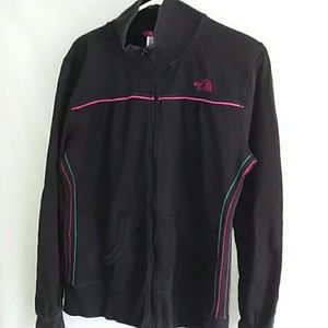 The North Face Black Zip Up Sweatshirt size XL